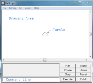 Parts of the LOGO Screen with Catamount Kids